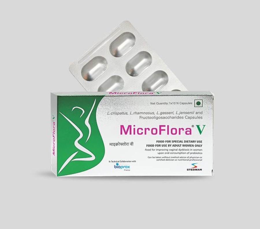 Microflora V Capsules pack shot