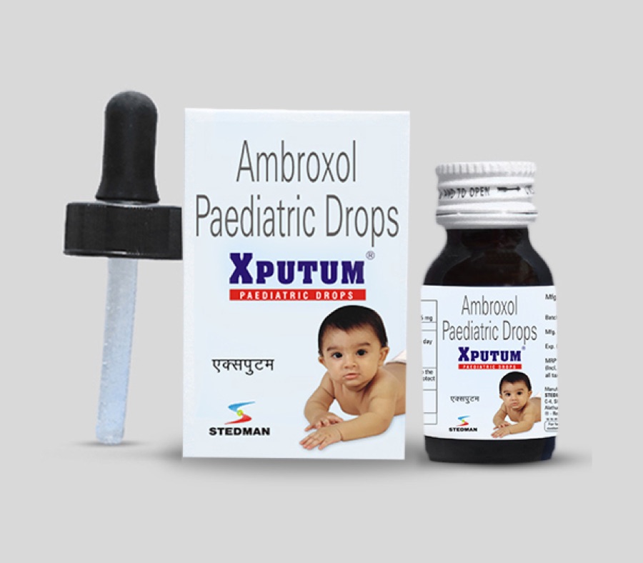 Xputum Paediatric Drops pack shot